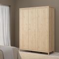 Madrid Jackson Hickory Oak 3 Door Wardrobe