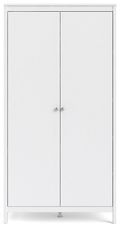 Madrid White 2 Door Wardrobe