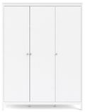 Madrid White 3 Door Triple Wardrobe