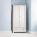 Maine Double Wardrobe - 2 Door - 1 Drawer - Grey