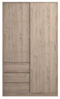 Naia Oak Effect 2 Door 3 Drawer Wardrobe