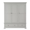 Paisley Grey Painted 3 Door Wardrobe