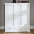 Paisley White Painted 3 Door Wardrobe