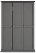 Paris Grey 3 Door Triple Wardrobe