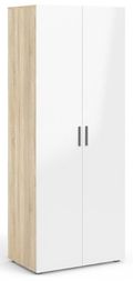 Pepe Oak Effect and White Gloss 2 Door Wardrobe
