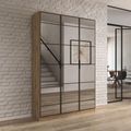 Rauch Acero 136cm 3 Door Mirrored Wardrobe - Artisan Oak
