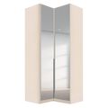 Rauch Alabama 100cm 2 Door Corner Mirrored Wardrobe - Champagne
