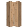 Rauch Alabama 100cm 2 Door Corner Wardrobe - Artisan Oak
