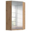 Rauch Alabama 117cm 2 Door Corner Mirrored Wardrobe - Artisan Oak