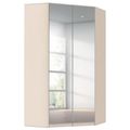 Rauch Alabama 117cm 2 Door Corner Mirrored Wardrobe - Champagne