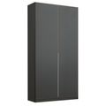 Rauch Alabama 91cm 2 Door Wardrobe - Metallic Dark Grey