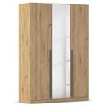 Rauch Alba 136cm 3 Door Mirror Wardrobe - Artisan Oak