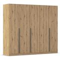 Rauch Alba 226cm 5 Door Wardrobe - Artisan Oak