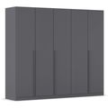 Rauch Alba 226cm 5 Door Wardrobe - Metallic Grey