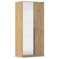 Rauch Alba 91cm 2 Door Mirror Wardrobe - Artisan Oak