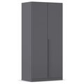 Rauch Alba 91cm 2 Door Wardrobe - Metallic Grey