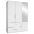Rauch Alvor 136cm 3 Door Combi Wardrobe - Alpine White