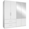 Rauch Alvor 181cm 4 Door Combi Wardrobe - Alpine White