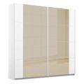 Rauch Artemis 226cm 2 Door Sliding Wardrobe - Alpine White and Champagne Glass