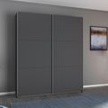 Rauch Aurelio 175cm Metallic Grey 2 Door Sliding Wardrobe