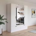 Rauch Bari 181cm 4 Door Combi Wardrobe with Drawers - Alpine White