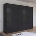 Rauch Bari 271cm 6 Door Wardrobe - Metallic Grey