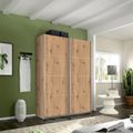 Rauch Belluno 136cm 2 Door Sliding Wardrobe - Artisan Oak