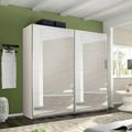 Rauch Belluno 226cm 2 Door Sliding Mirrored Wardrobe - Champagne