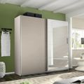 Rauch Belluno 226cm 2 Door Sliding Wardrobe with Mirror - Champagne