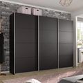 Rauch Belluno 271cm 3 Door Sliding Wardrobe - Metallic Dark Grey