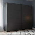 Beluga Extra Sliding Wardrobe - 226cm - 2 Door - Graphite
