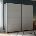 Beluga Extra Sliding Wardrobe - 226cm - 2 Door - Silk Grey