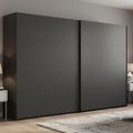 Beluga Extra Sliding Wardrobe - 271cm - 2 Door - Graphite