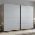 Beluga Extra Sliding Wardrobe - 271cm - 2 Door - Silk Grey
