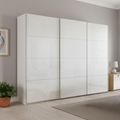 Beluga Extra Sliding Wardrobe - 271cm - 3 Door - Alpine White & White High Gloss