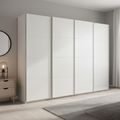 Beluga Extra Sliding Wardrobe - 271cm - 4 Door - Alpine White