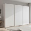 Beluga Extra Sliding Wardrobe - 316cm - 3 Door - Alpine White