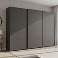 Beluga Extra Sliding Wardrobe - 316cm - 3 Door - Graphite
