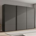 Beluga Extra Sliding Wardrobe - 361cm - 3 Door - Graphite