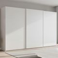Beluga Extra Sliding Wardrobe - 406cm - 3 Door - Alpine White