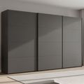 Beluga Extra Sliding Wardrobe - 406cm - 3 Door - Graphite