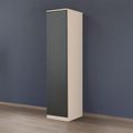 Rauch Celle Matt 47cm 1 RH Door Wardrobe - Champagne and Metallic Dark Grey