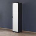 Rauch Celle Matt 47cm 1 RH Door Wardrobe - Metallic Dark Grey and Alpine White