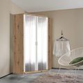 Rauch Celle Super 117cm 2 Door Corner Wardrobe with Mirror - Artisan Oak and Alpine White