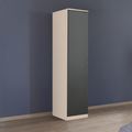Rauch Celle Super 47cm 1 LH Door Wardrobe - Champagne and Metallic Dark Grey