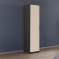 Rauch Celle Super 47cm 1 LH Door Wardrobe - Metallic Dark Grey and Champagne