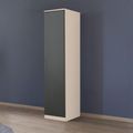 Rauch Celle Super 47cm 1 RH Door Wardrobe - Champagne and Metallic Dark Grey
