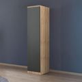 Rauch Celle Super 47cm 1 RH Door Wardrobe - Sonoma Oak and Metallic Dark Grey