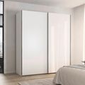 Rauch Contido 201cm 2 Door Sliding Wardrobe with Extras - Alpine White