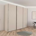 Rauch Contido 271cm 3 Door Sliding Wardrobe with Extras - Champagne